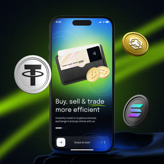 Zelqorium handelsplatform-interface weergegeven op een mobiel apparaat